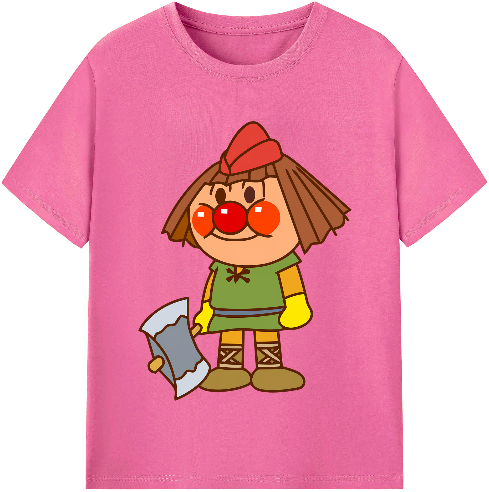 （画像用） アンパンマン Anpanman レディースカジュアルプリントTシャツ（綿100％）